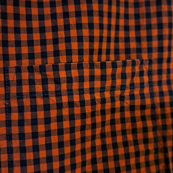 J. Crew Men's Red & Blue Check Button Down Shirt - Picture 3 of 8